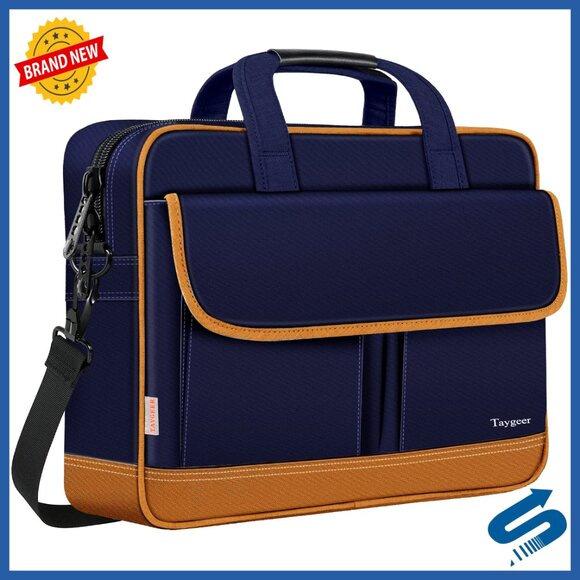 Water Resistant Laptop Messenger Bag Professional Business Travel Office Carry